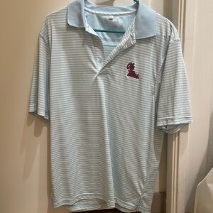 Ole Miss Light Blue Polo Shirt